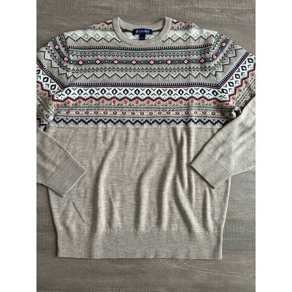 Daniel Cremieux Collection extra fine Wool Crewneck Sweater gray size large NWOT - Picture 5 of 11